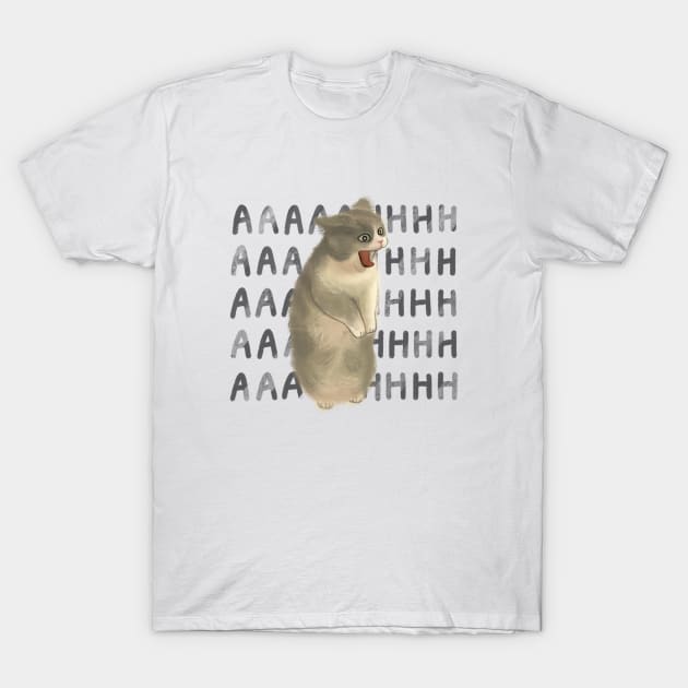 Screaming cat meme T-Shirt by ballooonfish